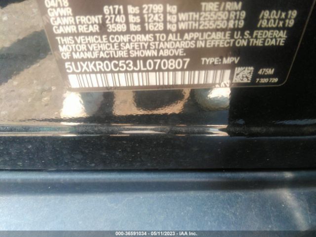 5UXKR0C53JL070807 BMW X5 Xdrive35i