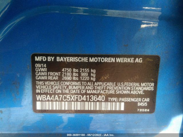 WBA4A7C5XFD413640 BMW 4 Series 428i Xdrive