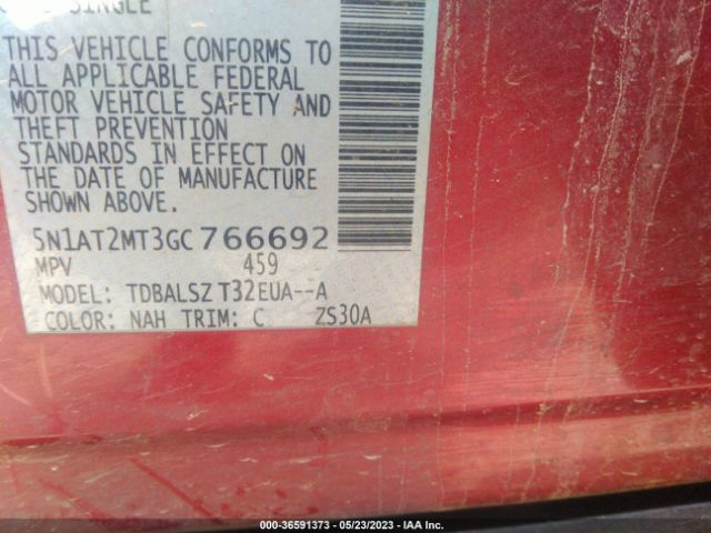 5N1AT2MT3GC766692 Nissan Rogue Sl