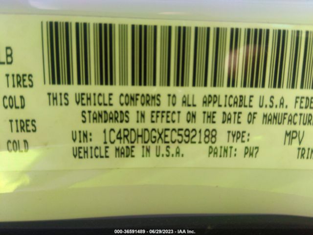 1C4RDHDGXEC592188 Dodge DURANGO LIMITED
