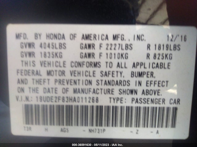 19UDE2F83HA011268 Acura Ilx W/premium