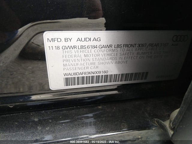 2019 Audi A8, VIN: WAU8DAF83KN009160