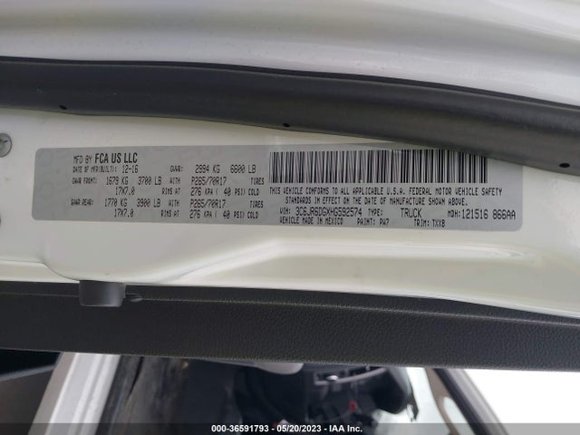3C6JR6DGXHG592574 RAM 1500 Tradesman