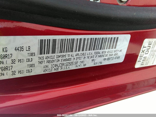 1C4NJCBA1GD525100 Jeep Compass Sport