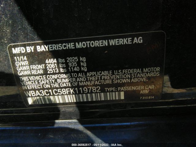 WBA3C1C58FK119782 BMW 3 Series 328i