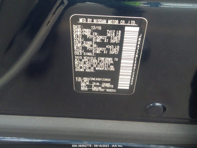 JN8AZ2NEXG9123650 Infiniti QX80
