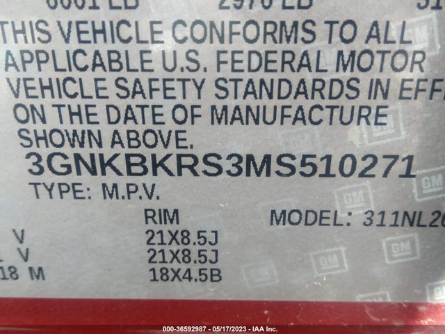 Chevrolet BLAZER RS 2021 3GNKBKRS3MS510271 Image 9