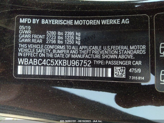 BMW 8 Series M850i Xdrive 2019 аукцион фото