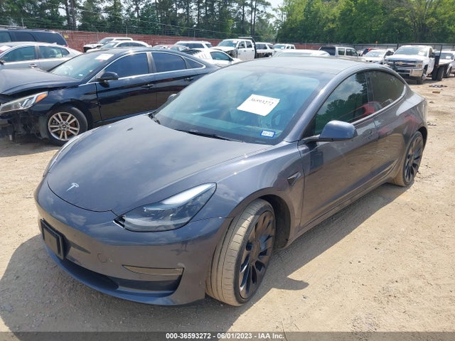 2022 Tesla Model 3 Performance მანქანა იყიდება აუქციონზე, vin: 5YJ3E1EC8NF163267, აუქციონის ნომერი: 36593272