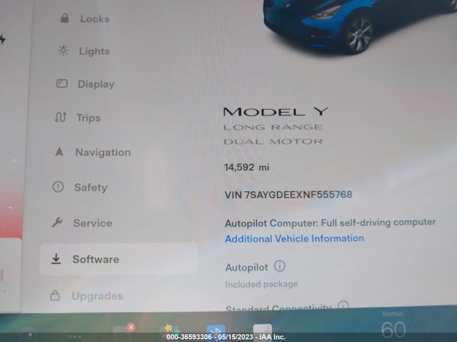 7SAYGDEEXNF555768 Tesla Model Y Long Range