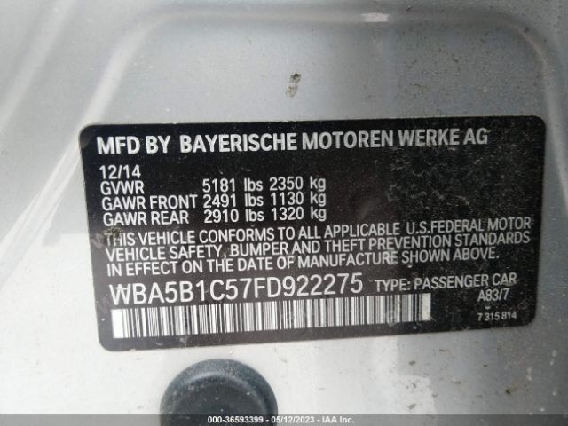 WBA5B1C57FD922275 BMW 5 Series 535i