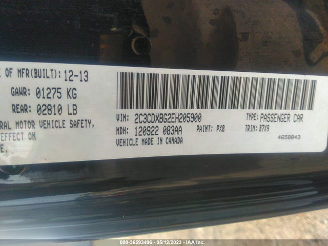 Dodge Charger Se 2014 2C3CDXBG2EH205900 Image 9