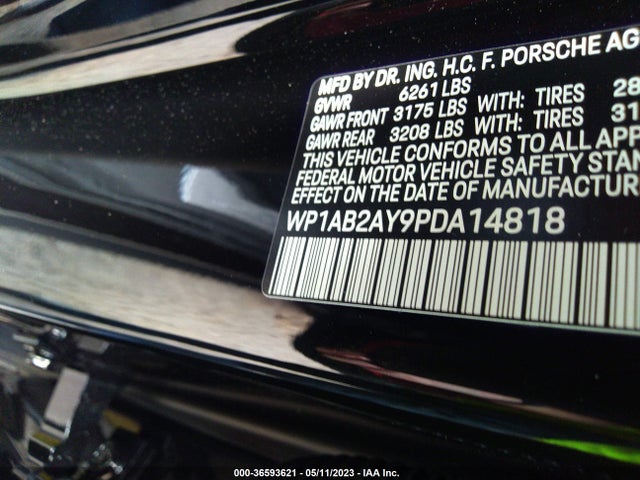 2023 Porsche Cayenne, VIN: WP1AB2AY9PDA14818