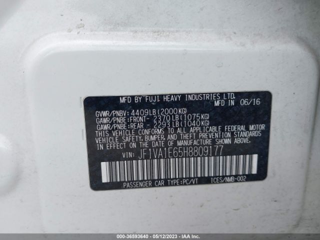 JF1VA1E65H8809177 Subaru Wrx Premium