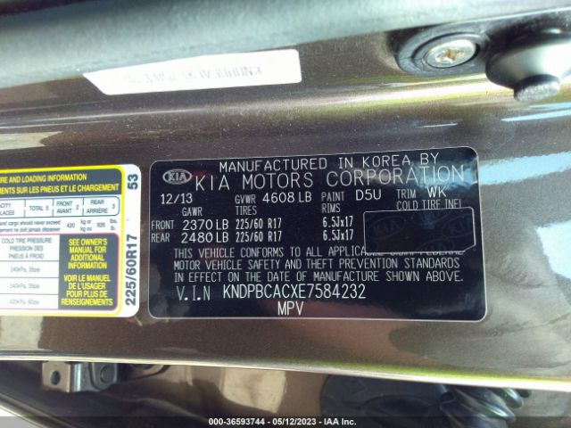 KNDPBCACXE7584232 KIA Sportage Lx