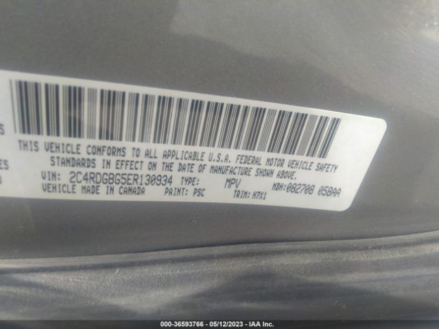 2C4RDGBG5ER130934 Dodge Grand Caravan American Value Pkg