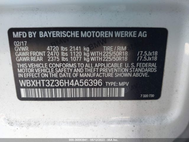 WBXHT3Z36H4A56396 BMW X1 Xdrive28i