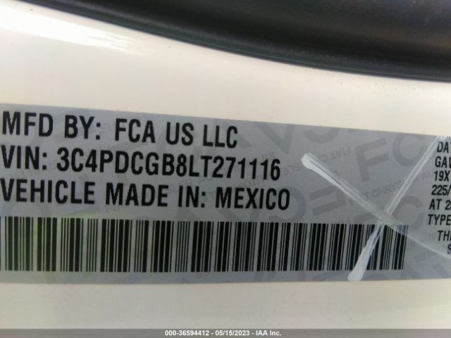 3C4PDCGB8LT271116 Dodge Journey Crossroad