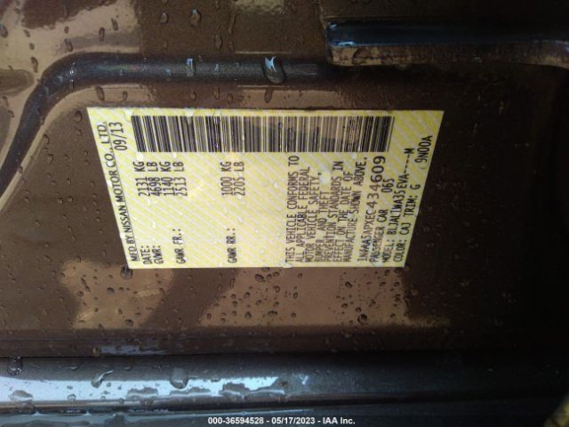 1N4AA5APXEC434609 Nissan Maxima 3.5 Sv W/sport Pkg