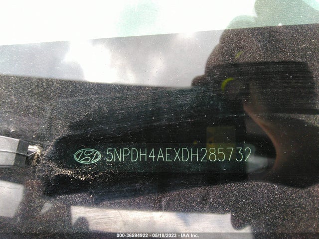 2013 HYUNDAI ELANTRA GLS VIN: 5NPDH4AEXDH285732