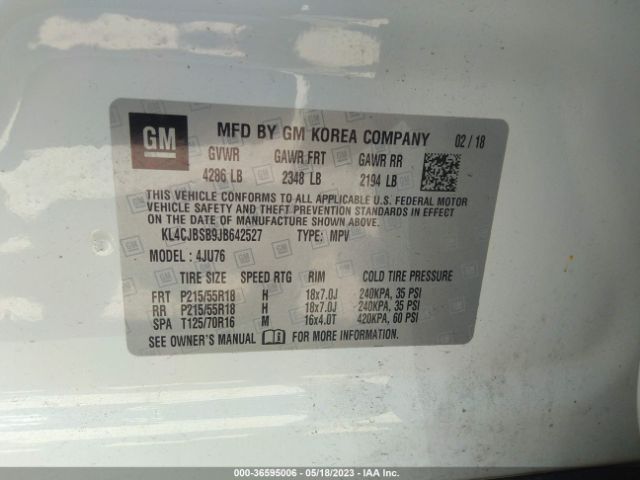 KL4CJBSB9JB642527 Buick Encore Preferred Ii