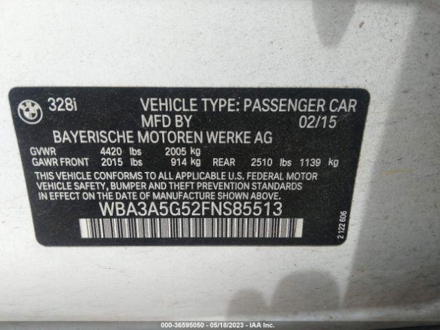 WBA3A5G52FNS85513 BMW 3 Series 328i