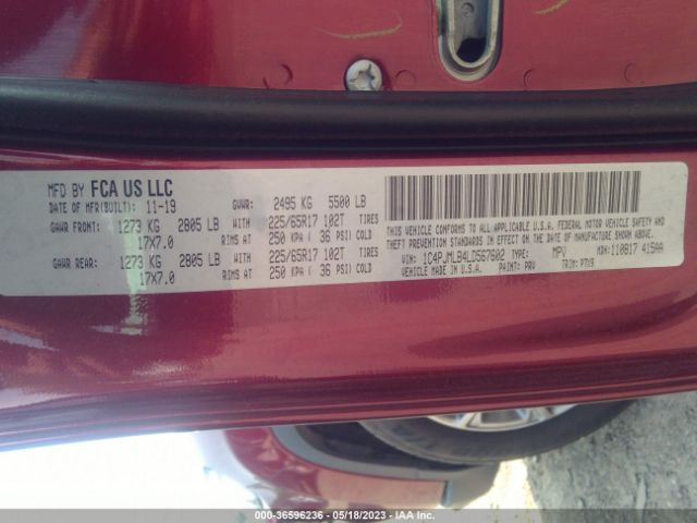 1C4PJMLB4LD567602 Jeep Cherokee Latitude Plus