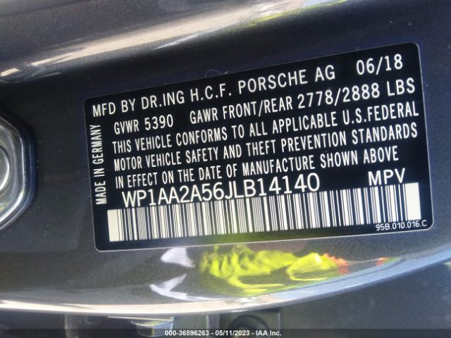 WP1AA2A56JLB14140 Porsche Macan