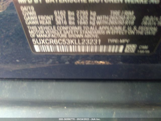 5UXCR6C53KLL23231 BMW X5 Xdrive40i
