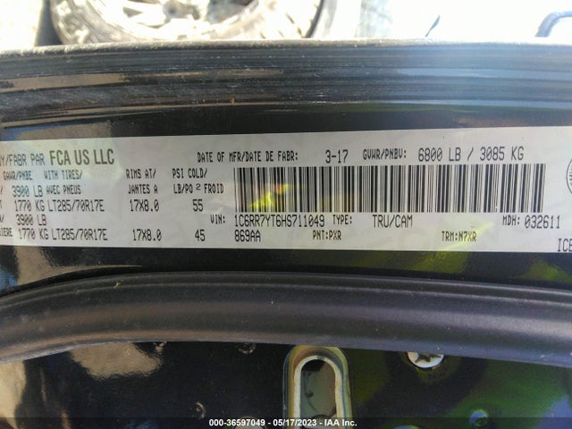1C6RR7YT6HS711049 RAM 1500 Rebel