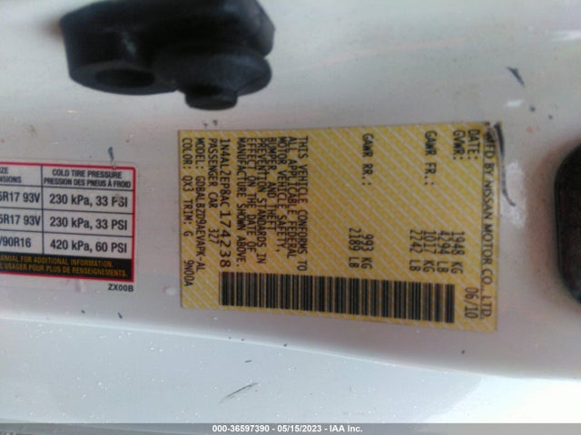 2010 NISSAN ALTIMA 2.5 S VIN: 1N4AL2EP8AC174238