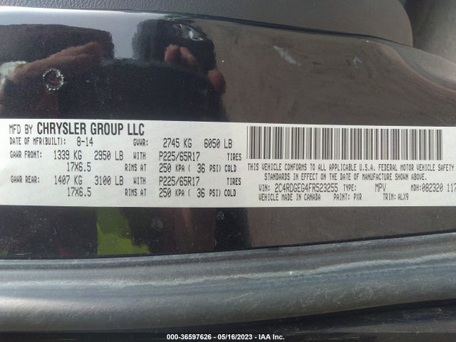 Dodge Grand Caravan R/t 2015 2C4RDGEG4FR523255 Image 9