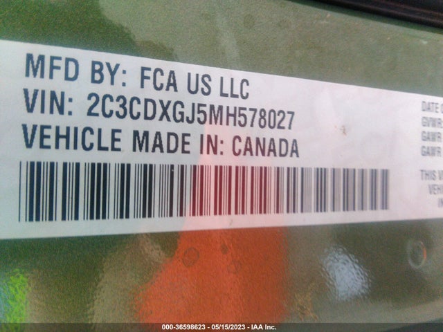 Dodge Charger Scat Pack 2021 2C3CDXGJ5MH578027 Image 9