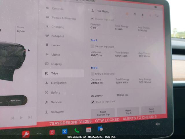 7SAYGDEE0NF314253 Tesla Model Y Long Range