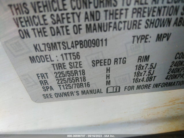 Chevrolet Trailblazer Rs 2023 KL79MTSL4PB009011 Image 9