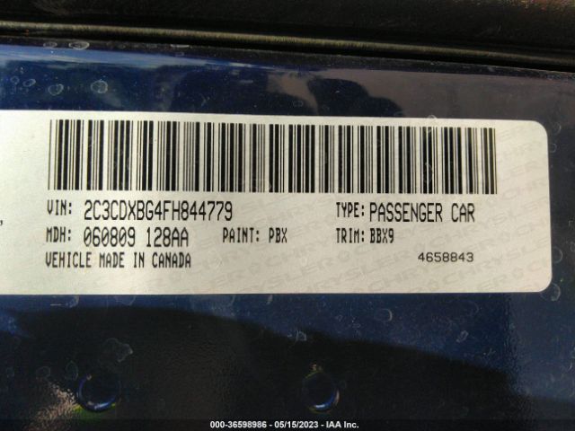 2C3CDXBG4FH844779 Dodge Charger Se