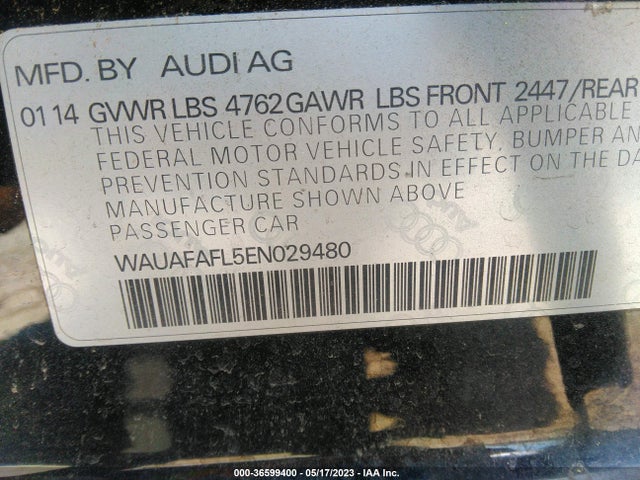 WAUAFAFL5EN029480 Audi A4 PREMIUM