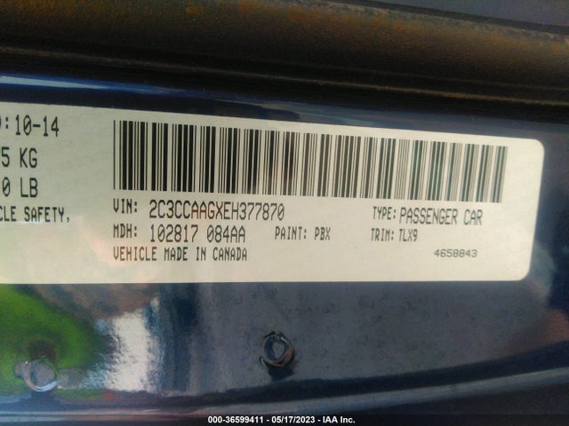 2C3CCAAGXEH377870 Chrysler 300