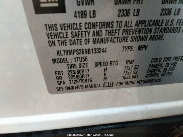 Chevrolet Trailblazer Lt 2022 KL79MPS26NB133244 Image 9