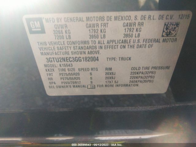 3GTU2NEC3GG182004 GMC Sierra 1500 Slt
