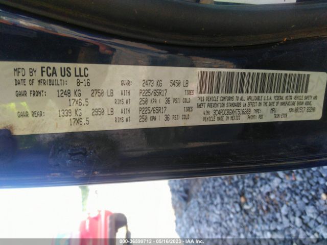 3C4PDCBGXHT518209 Dodge Journey Sxt