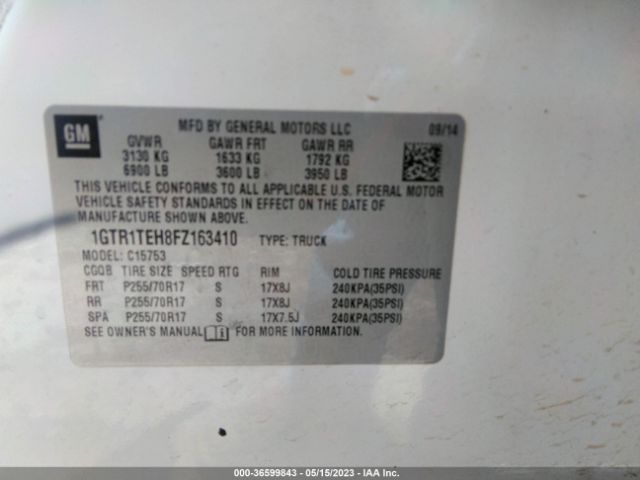 1GTR1TEH8FZ163410 GMC SIERRA 1500
