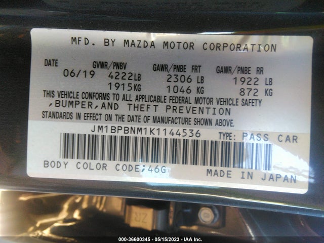 Mazda Mazda3 Hatchback W/premium Pkg 2019 JM1BPBNM1K1144536 Image 11