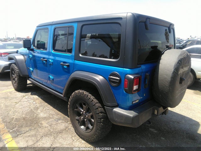 Продаж на аукціоні авто 2021 Jeep Wrangler Unlimited Willys Sport 4x4, vin: 1C4HJXDG3MW720637, номер лоту: 36600433