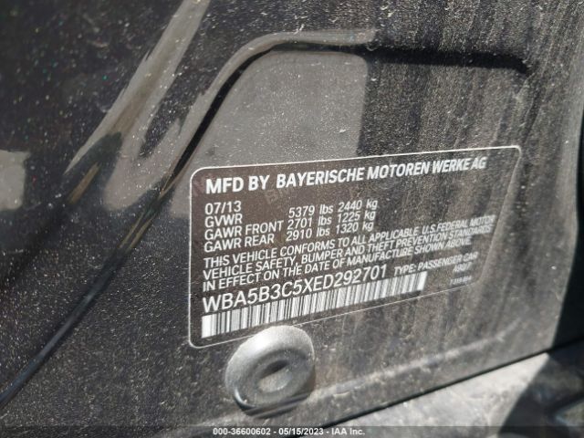 WBA5B3C5XED292701 BMW 5 Series 535i Xdrive
