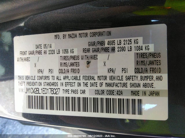 Mazda Mazda5 Sport 2014 JM1CW2BL1E0176027 Image 10