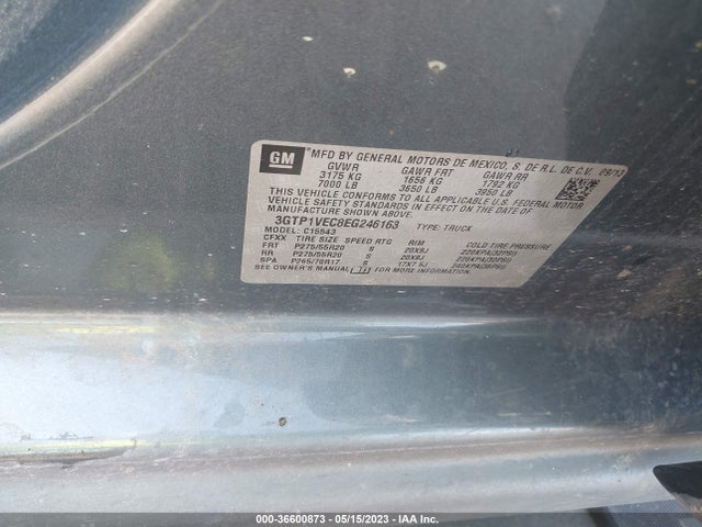 GMC Sierra 1500 Slt 2014 3GTP1VEC8EG246163 Image 9
