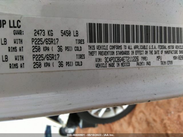 3C4PDCBG4ET211226 Dodge Journey Sxt