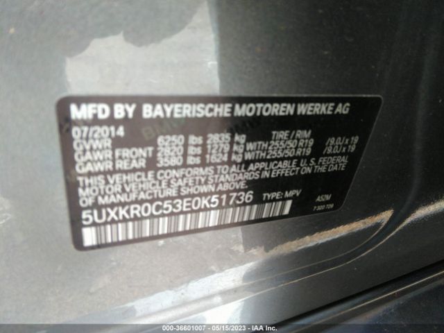 5UXKR0C53E0K51736 BMW X5 Xdrive35i