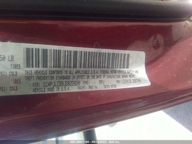 1C4PJLCB9JD622620 Jeep Cherokee Latitude Tech Connect